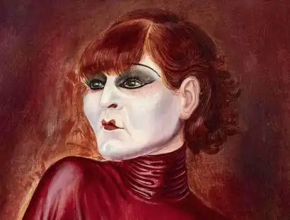 Otto Dix, Bildnis der Tänzerin Anita Berber, 1925, Detail