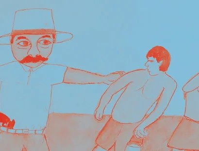 Keyvisual der Ausstellung „Feliciano Lana. Die Geschichte der Weißen"