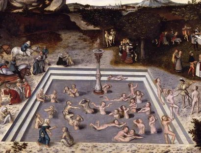 Lucas Cranach d. Ä., Der Jungbrunnen (Detail), 1546