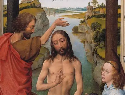 Rogier van der Weyden, Johannesaltar (Detail), um 1455