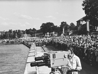 Deutsches Meisterschaftsrudern in Grünau, 1957 Foto: Manfred Malinowski © Sportmuseum Berlin/Bildarchiv Manfred Malinowski