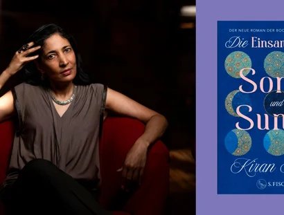 Keyvisual für die Lesung mit Kiran Desai