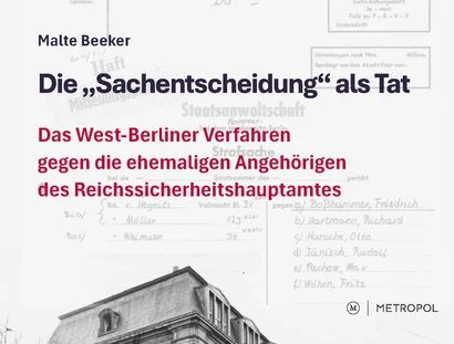 Buchcover Die »Sachentscheidung« als Tat
