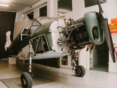 Flugzeug „Bücker Bü 181 Bestmann“ von 1942