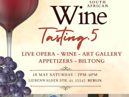 Red Classic Wine Tasting Event Flyer SA wine tasting L41 