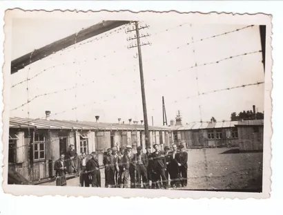 Zwangsarbeiter in einem Berliner Barackenlager, 1943