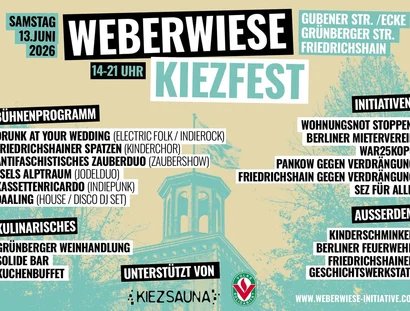 Weberwiese Kiezfest 2026