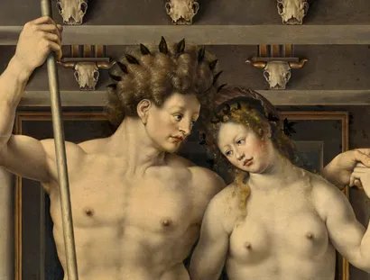 Jan Gossaert, Neptun und Amphitrite (Detail), 1516