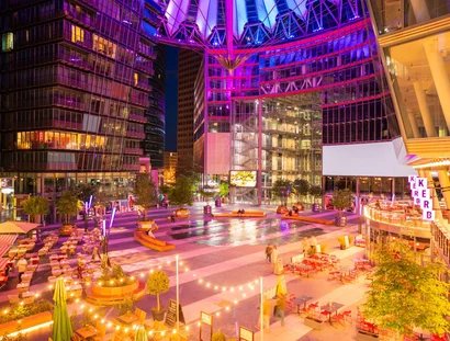 Das Center bei Nacht