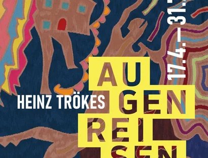 Heinz Trökes, Tanzendes Haus, 1973/1987, Wolle gewebt als Gobelin