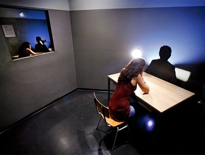 nachgebauter Verhörraum der Staatssicherheit