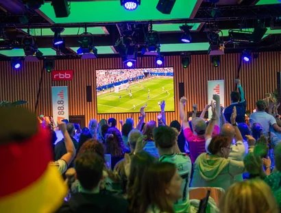 Public Viewing rbb 88.8 im Studio 14