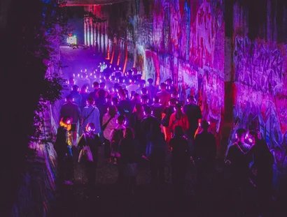 Silent Disco im Natur Park Südgelände