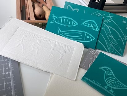 Workshop Linolschnitt: Oberfläche und Spur
