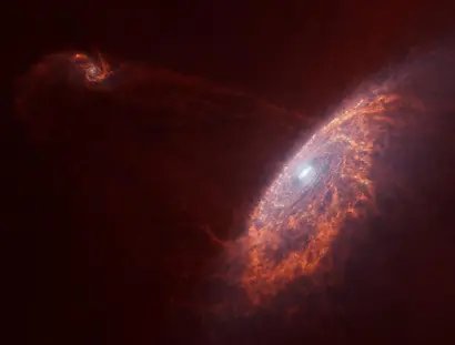 Kollision der Milchstraße mit der Zwerggalaxie Sagittarius