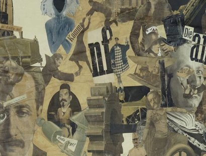 Hannah Höch, Schnitt mit dem Küchenmesser Dada durch die letzte Weimarer Bierbauch-Kulturepoche Deutschlands, 1919, Detail