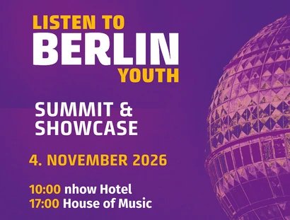 Listen to Berlin: Youth - Festival, key visual