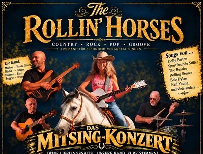 Mitsing-Konzert mit der Band The Rollin’ Horses