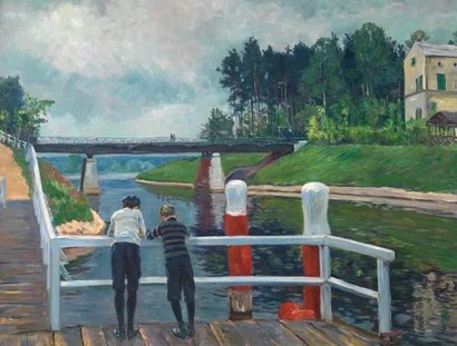 Philipp Franck: Auf der Landungsbrücke, 1906