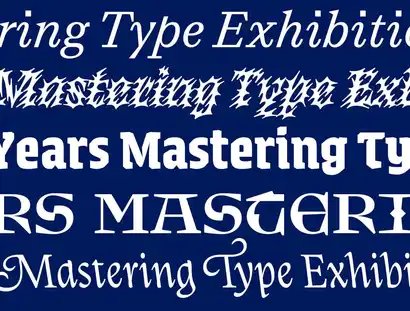 Mastering Type Exhibition 2026