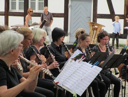 Bläserserenade auf dem Schlosshof