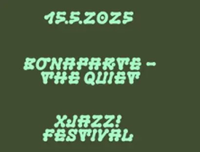KEY VISUAL XJAZZ! Festival 2025 – Bonaparte – The Quiet