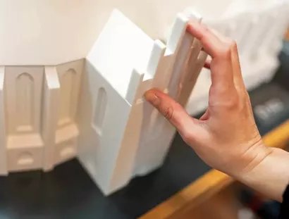 Tastmodell der Nikolaikirche in der Ausstellung