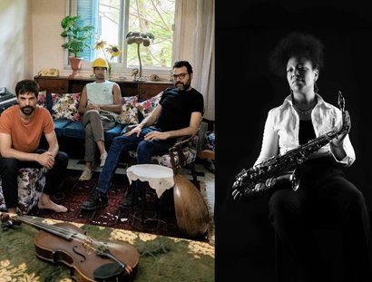 Porträt-Collage mit The Handover und Sakina Abdou