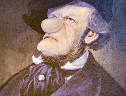 Richard Wagner gezeichnet von Loriot