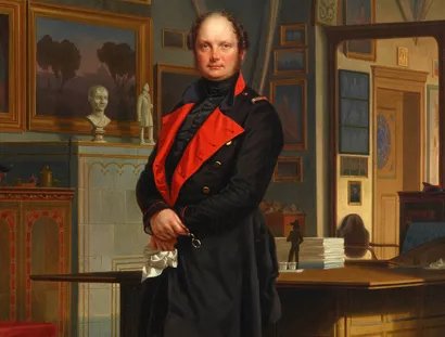 Franz Krüger: König Friedrich Wilhelm IV. von Preußen in seinem Kabinett, um 1846