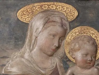 Madonna Romoli-Martini dell’Ala, 1453/1465, Detail, Skulpturensammlung und Museum für Byzantinische Kunst