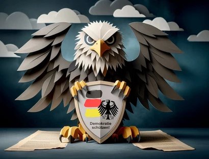 GRAFIK DEMOKRATIE SCHÜTZEN!