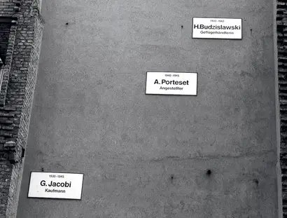 Christian Boltanski, The Missing House, Detail, 1990