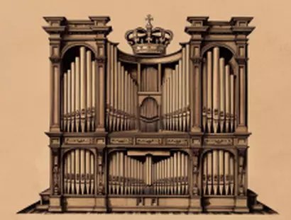 Orgel mit Krone