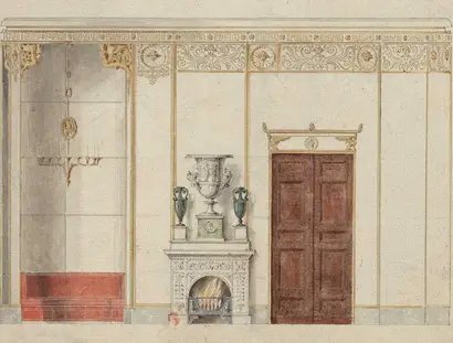 Karl Friedrich Schinkel, Entwurf zum Palais des Prinzen Albrecht von Preußen, 1830/31