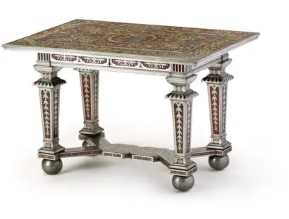 Prunktisch in Boulletechnik aus dem Heidelberger Schloss, Johann Daniel Sommer, Heidelberg (?) 1684