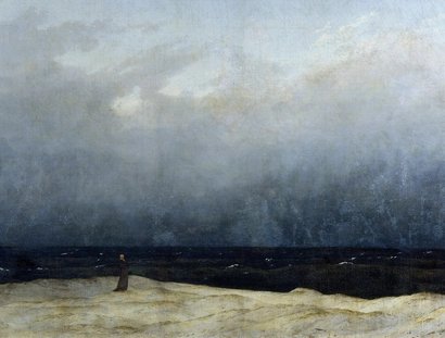 Caspar David Friedrich, Der Mönch am Meer, 1808–1810, Öl auf Leinwand