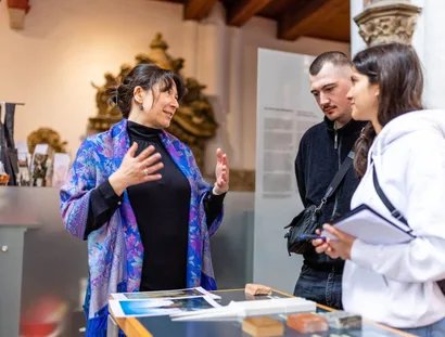 Aufnahme während einer Führung im Museum Nikolaikirche