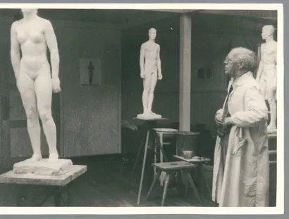 Kolbe im Atelier