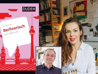 COLLAGE Lea Streisand & Knut Elstermann & Buchcover