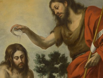 Veranstaltungen in Berlin: Christliche Bildbetrachtung: Bartolomé Esteban Murillo, Die Taufe Christi, um 1655