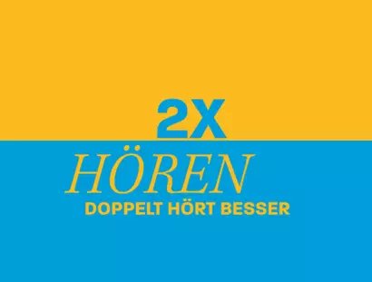 KEY VISUAL 2 x hören | Gesprächskonzert