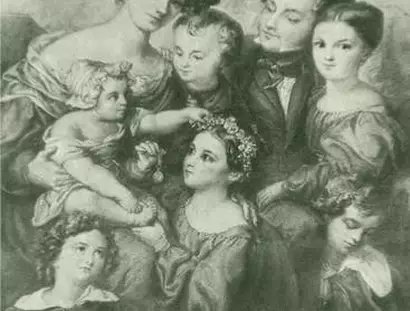 Wilhelm Hensel: Alexander Mendelssohn mit seiner Familie, 1832 © Staatsbibliothek zu Berlin – Preußischer Kulturbesitz, Mendelssohn-Archiv