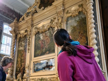 Das Orchestrion »Fratihymnia«, gebaut um 1900 von der Firma Cocchi, Bacigalupo & Graffigna in Berlin ist eines der gezeigten mechanischen Musikinstrumente in MUSICA DI STRADA.