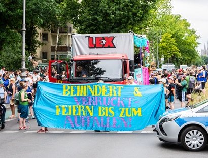 Abschlussparty/Glitzerkrücke