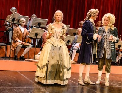 Szene aus Bach. Das Leben eines Musikers.
