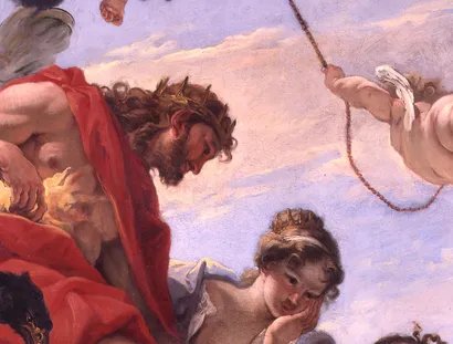 Sebastiano Ricci, Die olympischen Götter (Detail), um 1700, Leihgabe der Bundesrepublik Deutschland