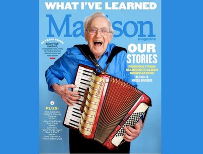 Cover des amerikanischen Magazins Madison 2024 mit Robert Auerbach auf dem Titel