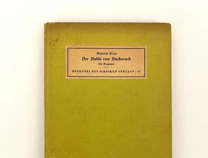 Buchcover Heinrich Heine "Der Rabbi von Bacherach", Schocken Verlag