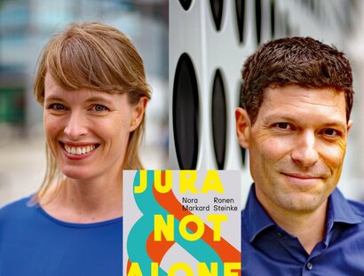 KEY VISUAL Nora Maarkard & Ronen Steinke:  Jura not alone. 12 Ermutigungen, die Welt mit den Mitteln des Rechts zu verändern